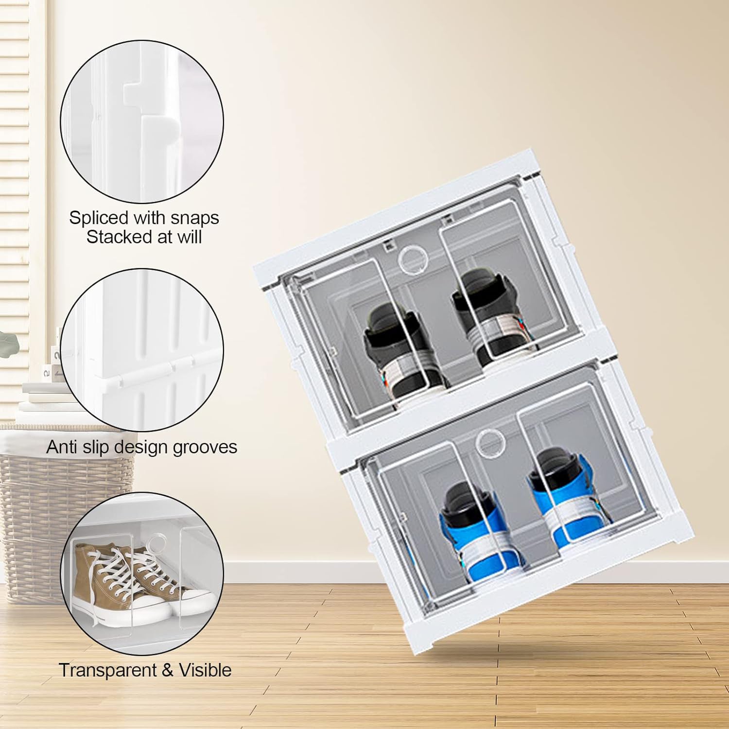 Stackable Multifunctional Storage, for Clothes Foldable Drawer Shelf Basket Utility Cart Rack Storage Organizer Cart for Kitchen, Pantry Closet, Bedroom, Bathroom, Laundry (2, 3, 4, 5, 6 / Layer 1 Pc) Stackable Multifunctional Storage, for Clothes Foldable Drawer Shelf Basket Utility Cart Rack Storage Organizer Cart for Kitchen, Pantry Closet, Bedroom, Bathroom, Laundry (2, 3, 4, 5, 6 / Layer 1 Pc)